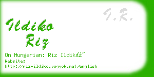 ildiko riz business card